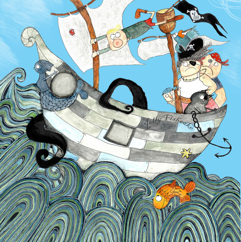 World's Worst Pirate Cover Page by Katrin Dreiling